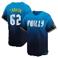 Youth Philadelphia Phillies ＃62 Freddy Tarnok Blue Limited 2024 City Connect Jersey