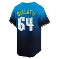 Youth Philadelphia Phillies ＃64 Andrew Bellatti Blue Limited 2024 City Connect Jersey