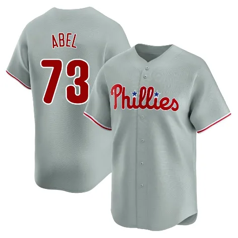 Youth Philadelphia Phillies ＃73 Mick Abel Gray Limited Away Jersey