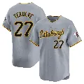 Youth Pittsburgh Pirates ＃27 Kent Tekulve Gray Limited Away Jersey