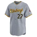 Youth Pittsburgh Pirates ＃27 Kent Tekulve Gray Limited Away Jersey