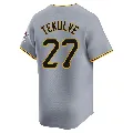 Youth Pittsburgh Pirates ＃27 Kent Tekulve Gray Limited Away Jersey