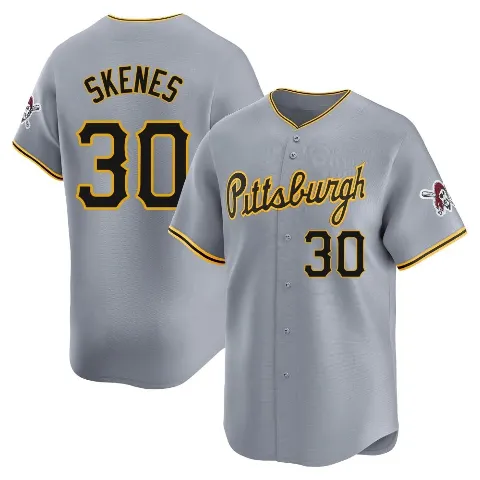 Youth Pittsburgh Pirates ＃30 Paul Skenes Gray Limited Away Jersey