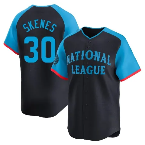Youth Pittsburgh Pirates ＃30 Paul Skenes Navy Limited National League 2024 All-Star Game Jersey