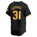 Youth Pittsburgh Pirates ＃31 A.J. Schugel Black Limited Alternate Jersey