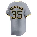 Youth Pittsburgh Pirates ＃35 Manny Sanguillen Gray Limited Away Jersey