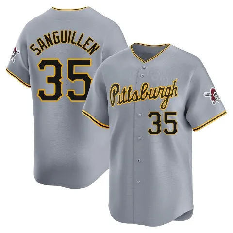 Youth Pittsburgh Pirates ＃35 Manny Sanguillen Gray Limited Away Jersey