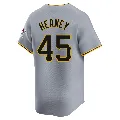 Youth Pittsburgh Pirates ＃45 Andrew Heaney Gray Limited Away Jersey