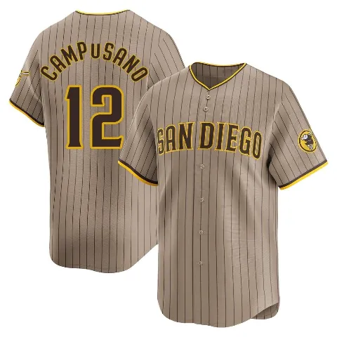 Youth San Diego Padres ＃12 Luis Campusano Limited Tan Alternate Jersey