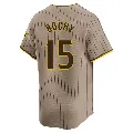 Youth San Diego Padres ＃15 Bruce Bochy Limited Tan Alternate Jersey