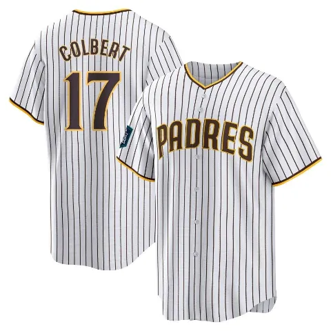Youth San Diego Padres ＃17 Nate Colbert White Replica 2024 World Tour Seoul Series Home Jersey