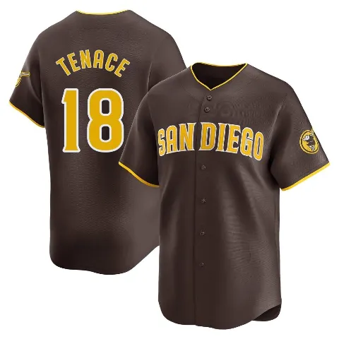 Youth San Diego Padres ＃18 Gene Tenace Brown Limited Away Jersey
