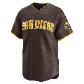 Youth San Diego Padres ＃2 Johnny Grubb Brown Limited Away Jersey