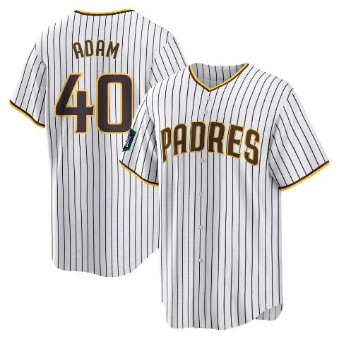 Youth San Diego Padres ＃40 Jason Adam White Replica 2024 World Tour Seoul Series Home Jersey