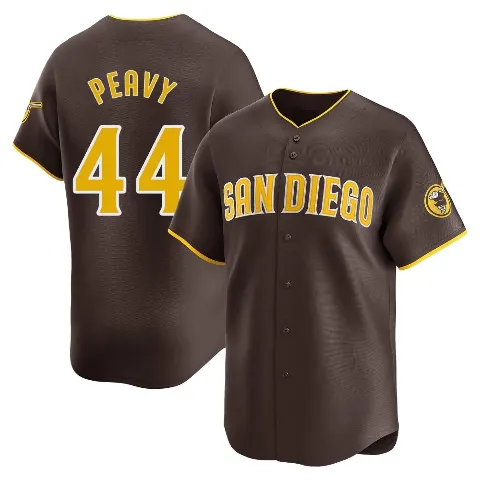 Youth San Diego Padres ＃44 Jake Peavy Brown Limited Away Jersey