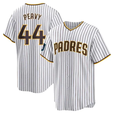 Youth San Diego Padres ＃44 Jake Peavy White Replica 2024 World Tour Seoul Series Home Jersey
