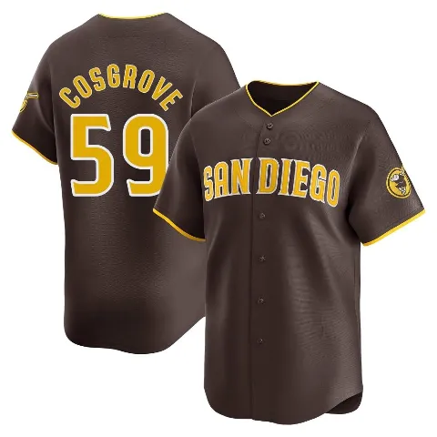 Youth San Diego Padres ＃59 Tom Cosgrove Brown Limited Away Jersey