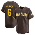 Youth San Diego Padres ＃6 Bill Almon Brown Limited Away Jersey