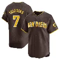 Youth San Diego Padres ＃7 Jose Iglesias Brown Limited Away Jersey