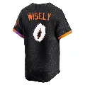 Youth San Francisco Giants ＃0 Brett Wisely Anthracite Limited 2025 City Connect Jersey
