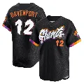 Youth San Francisco Giants ＃12 Jim Davenport Anthracite Limited 2025 City Connect Jersey