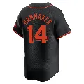 Youth San Francisco Giants ＃14 Atlee Hammaker Black Limited Alternate Jersey