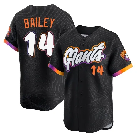 Youth San Francisco Giants ＃14 Patrick Bailey Anthracite Limited 2025 City Connect Jersey