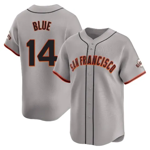 Youth San Francisco Giants ＃14 Vida Blue Gray Limited Away Jersey