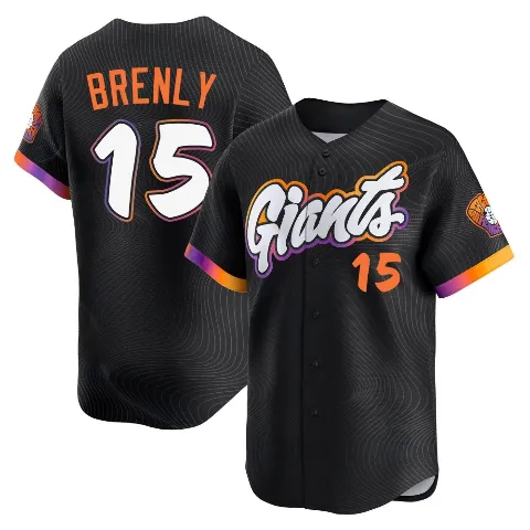 Youth San Francisco Giants ＃15 Bob Brenly Anthracite Limited 2025 City Connect Jersey