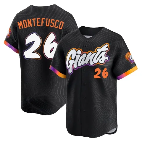 Youth San Francisco Giants ＃26 John Montefusco Anthracite Limited 2025 City Connect Jersey