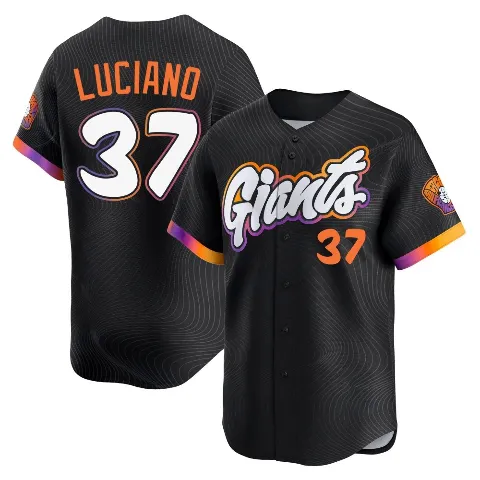 Youth San Francisco Giants ＃37 Marco Luciano Anthracite Limited 2025 City Connect Jersey