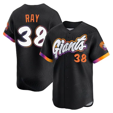 Youth San Francisco Giants ＃38 Robbie Ray Anthracite Limited 2025 City Connect Jersey