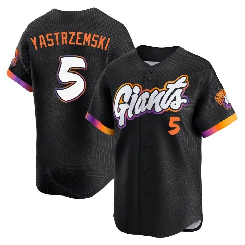 Youth San Francisco Giants ＃5 Mike Yastrzemski Anthracite Limited 2025 City Connect Jersey