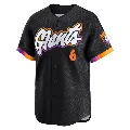 Youth San Francisco Giants ＃6 Robby Thompson Anthracite Limited 2025 City Connect Jersey