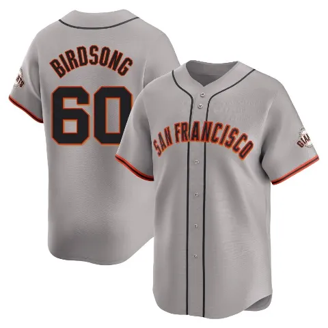 Youth San Francisco Giants ＃60 Hayden Birdsong Gray Limited Away Jersey