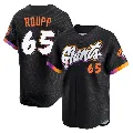 Youth San Francisco Giants ＃65 Landen Roupp Anthracite Limited 2025 City Connect Jersey