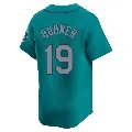 Youth Seattle Mariners ＃19 Jay Buhner Aqua Limited Alternate Jersey