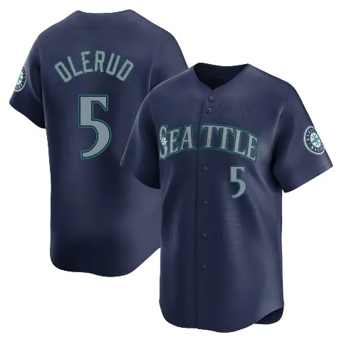 Youth Seattle Mariners ＃5 John Olerud Navy Limited Road Jersey