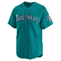 Youth Seattle Mariners ＃58 Luis Castillo Aqua Limited Alternate Jersey