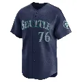 Youth Seattle Mariners ＃76 Leo Rivas Navy Limited Road Jersey