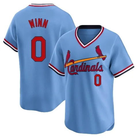 Youth St. Louis Cardinals ＃0 Masyn Winn Light Blue Limited Cooperstown Collection Jersey