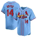 Youth St. Louis Cardinals ＃14 Ken Boyer Light Blue Limited Alternate Jersey