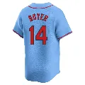 Youth St. Louis Cardinals ＃14 Ken Boyer Light Blue Limited Alternate Jersey