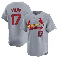 Youth St. Louis Cardinals ＃17 Bobby Tolan Gray Limited Away Jersey