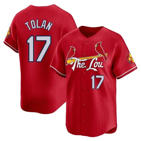 Youth St. Louis Cardinals ＃17 Bobby Tolan Red Limited 2024 City Connect Jersey