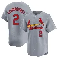 Youth St. Louis Cardinals ＃2 Red Schoendienst Gray Limited Away Jersey