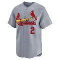 Youth St. Louis Cardinals ＃2 Red Schoendienst Gray Limited Away Jersey