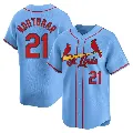 Youth St. Louis Cardinals ＃21 Lars Nootbaar Light Blue Limited Alternate Jersey