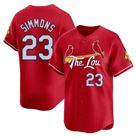 Youth St. Louis Cardinals ＃23 Ted Simmons Red Limited 2024 City Connect Jersey