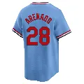 Youth St. Louis Cardinals ＃28 Nolan Arenado Light Blue Limited Cooperstown Collection Jersey